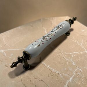 Ezgi antik sarı porselen dolap kulpu klasik kulp